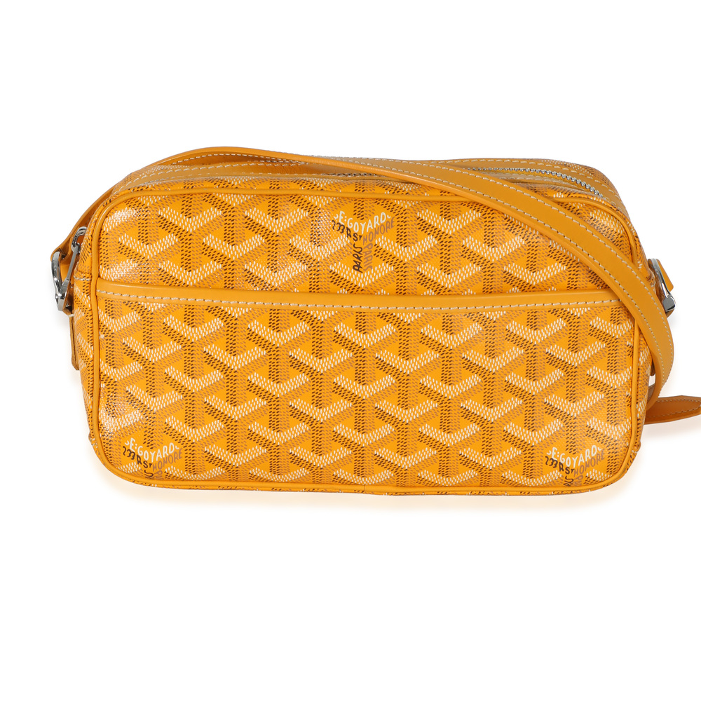 Goyard Yellow Goyardine Canvas Sac Cap Vert PM